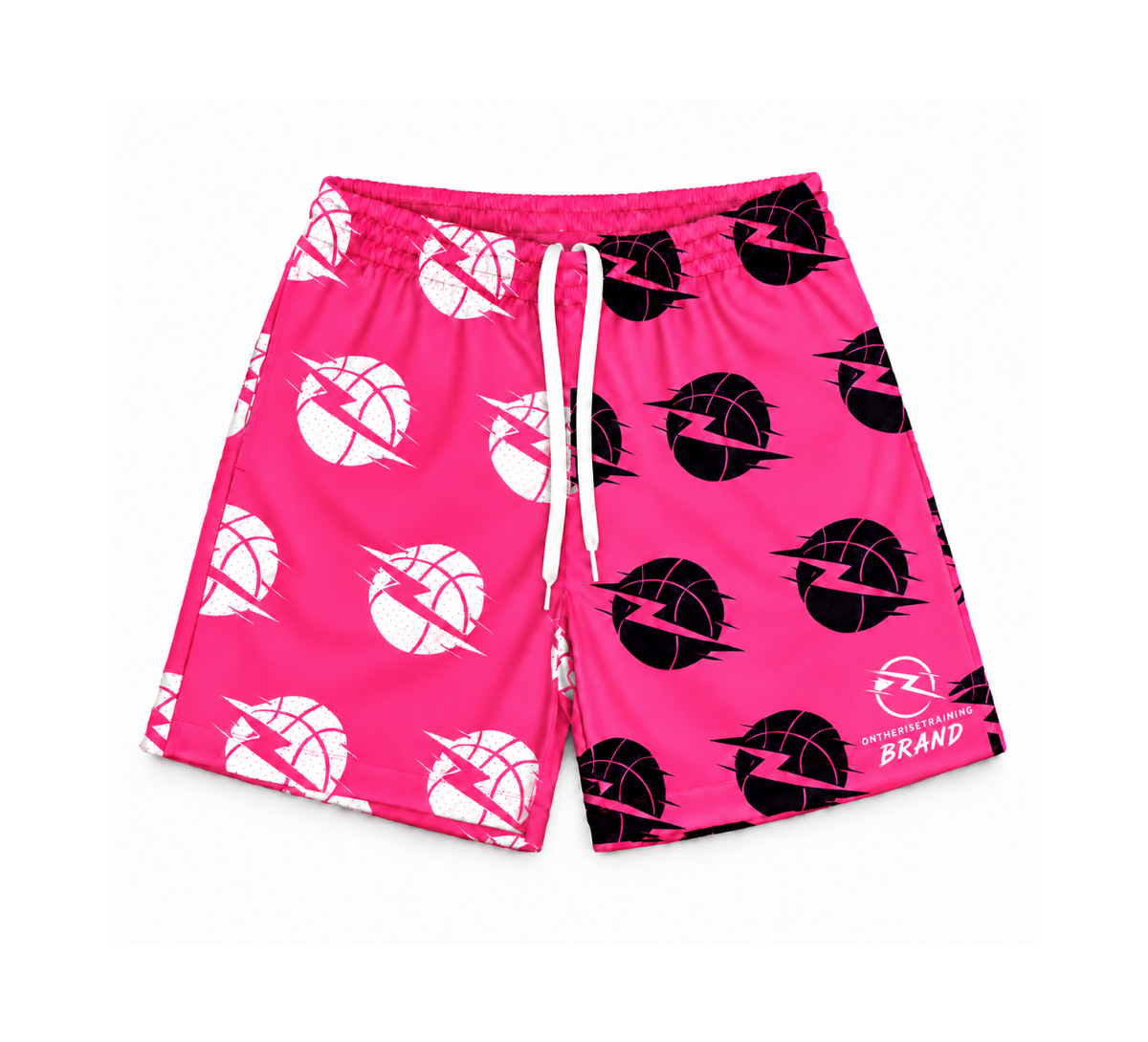 “Breast Cancer Awareness” Mesh Shorts